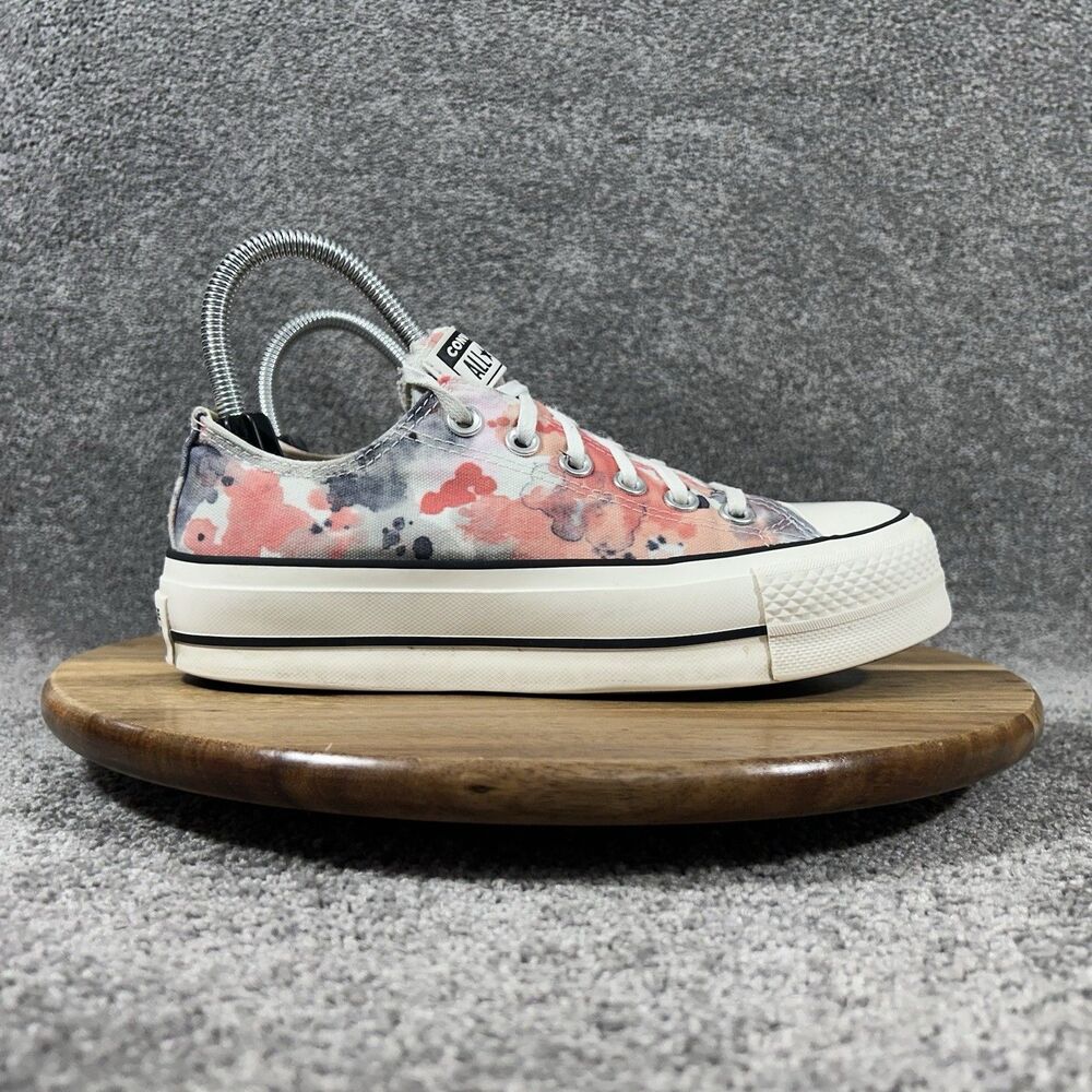 Converse Chuck Taylor All Star Platform Low Women’s Size 6 Washed Florals Shoes